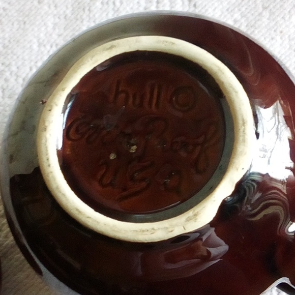 Hull brown drip 2 quart teapot in excellent condition circa 1970 - Picture 3 of 8